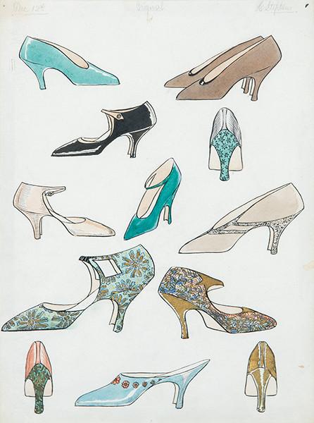 ESCUELA INGLESA S. XX - Diseño para zapatos