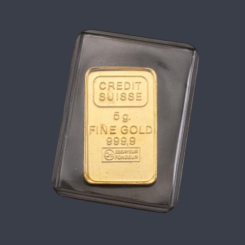  Lingote de 5 grs. en oro de 24 K.