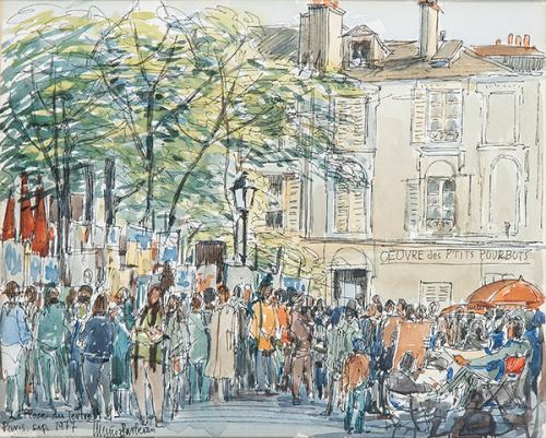 MANUEL MUÑOZ BARBERÁN - La Plece du Tertre. París