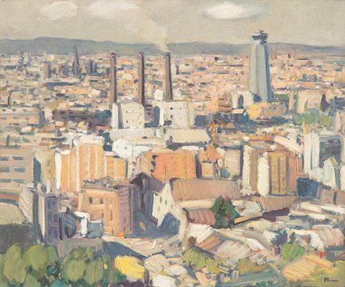 JOSÉ POMES - Panorámica de Barcelona
