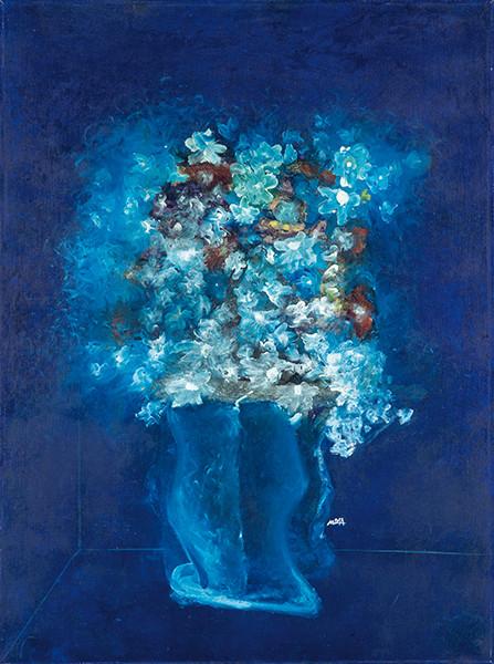 MANUEL BEA - Jarrón con flores