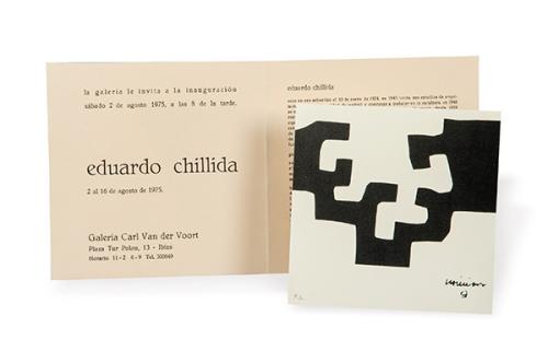  EDUARDO CHILLIDA - Galería Carl Van der Voort