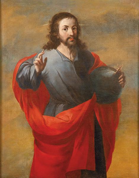  SEGUIDOR DE JUAN DE VALDÉS LEAL S. XVII - Salvator Mundi