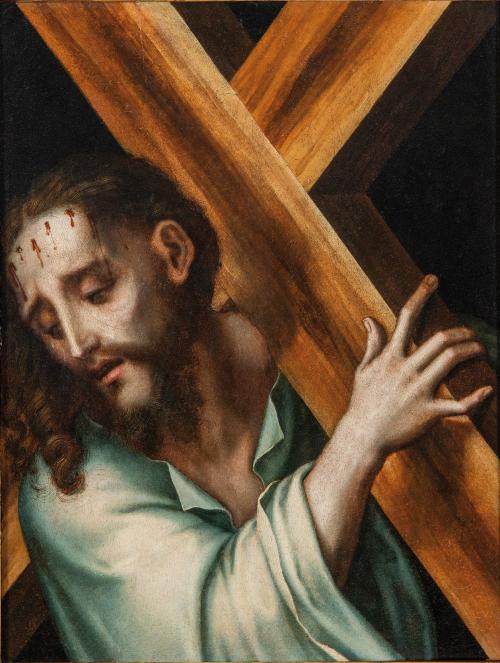 LUIS DE MORALES "EL DIVINO" - Jesús con la Cruz a cuestas