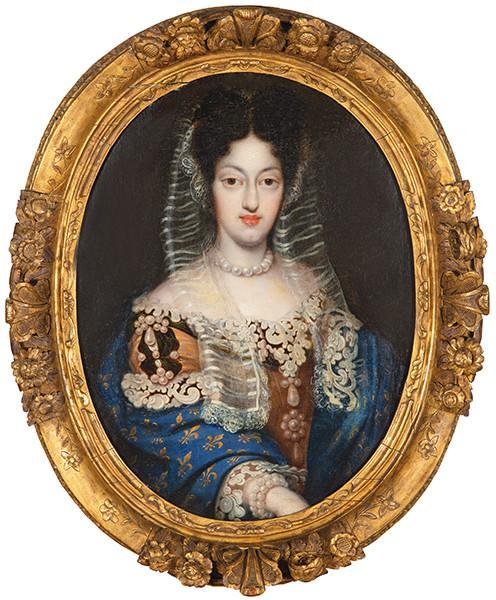  ATRIBUIDO A JAN VAN KESSEL II - Retrato de Maria Luisa de Orleans, reina de España