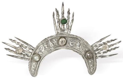  Resplandor para talla en plata española repujada y cincelada S. XVIII.