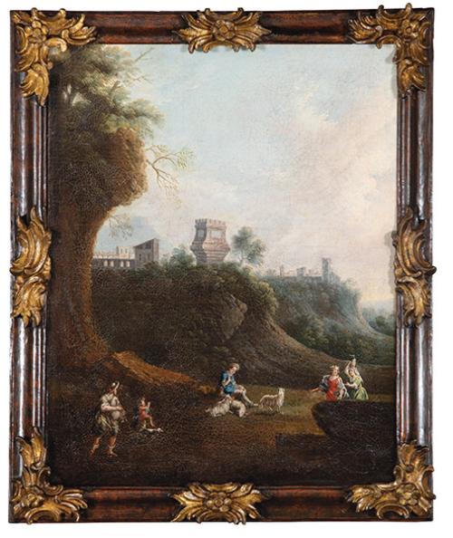 ESCUELA ITALIANA S. XVIII - Escena campestre