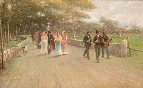 RAFAEL SENET - Boda campesina en una aldea italiana