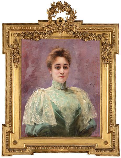 RAIMUNDO DE MADRAZO Y GARRETA - Retrato de Sofía Kuntz Rambaud
