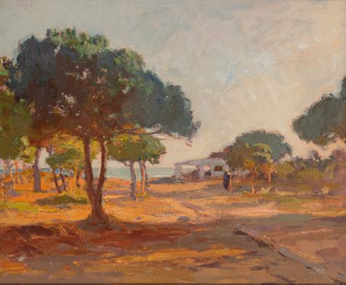 BUENAVENTURA PUIG PERUCHO - Árboles y mar