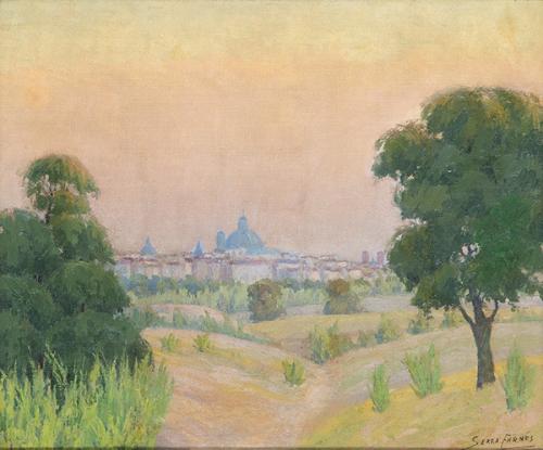 PEDRO SERRA FARNES - Atardecer desde la Casa de Campo. Madrid