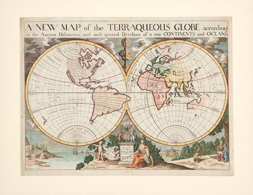 EDWARD WELLS - A New Map of the Terraqueous Globe