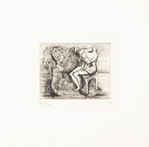  HENRY MOORE - Seated Mother and Child (4º Estado)