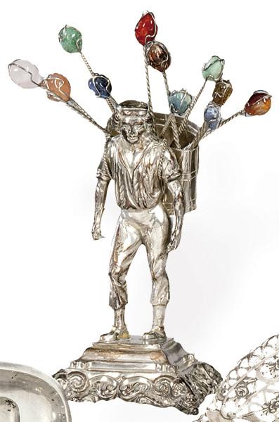  Palillero de plata austriaca punzonada S. XIX.