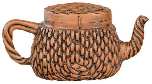  Tetera (zisha) de cerámica Yixing (buccaro) S. XX.