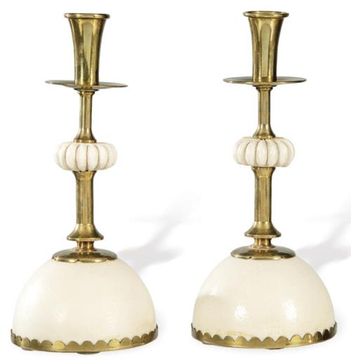  Pareja de candeleros avestruz modelo Dior