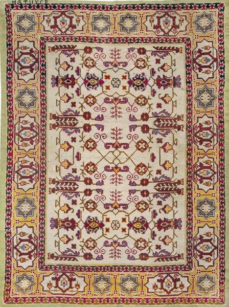 Alfombra, firmada Miguel Stuyck circa 1.950, diseño Neoclásico.