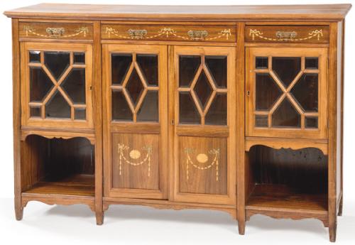 Aparador de palosanto inglés eduardino, h. 1900