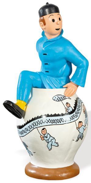  Tintin en el jarrón chino