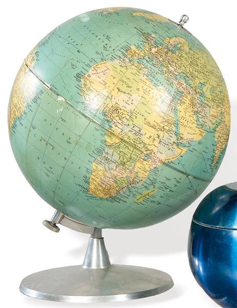  Globo terráqueo luminoso Cartes Taride entre 1946 y 1948.