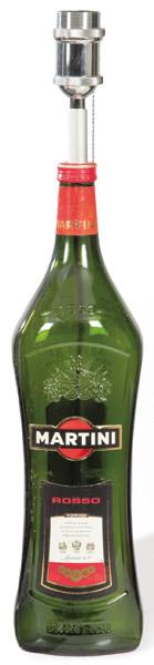  Lámpara de mesa con botella de Martini