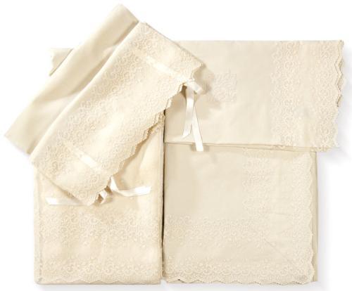  Juego de sábanas para cama de 100 cms (bajera, encimera, funda de alhohada, colcha con forro de raso y cuadrante)