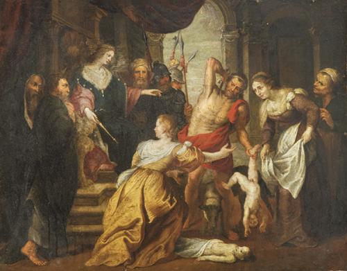 ESCUELA FLAMENCA S. XVII - El juicio de Salomón