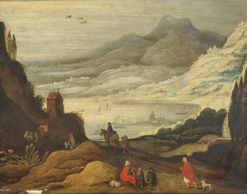 SEGUIDOR DE JOOST DE MOMPER II S. XVII - Paisaje