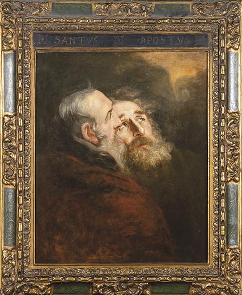 ESCUELA ESPAÑOLA S. XIX - Estudio de dos personajes