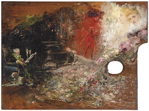  HERMANOS BENLLIURE S. XIX - Fausto de Goethe