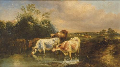 FREDERICK WILLIAMSON - Vacas pastando