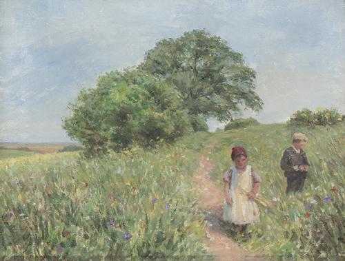 ERNEST JAMES COXON - Paisaje con niño