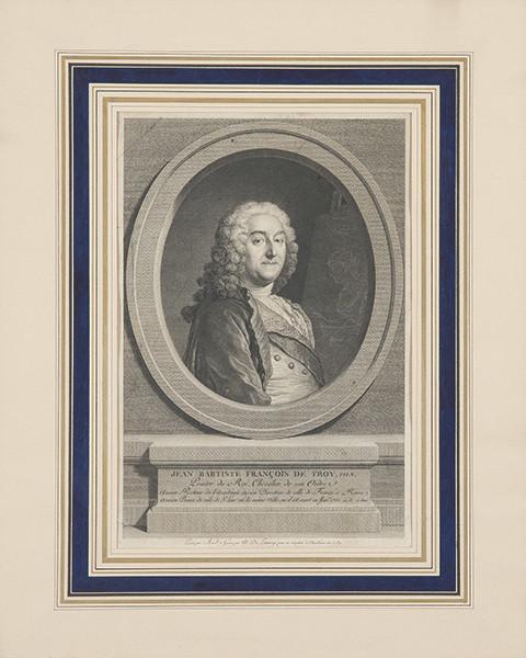 NICOLÁS DE LAUNAY - Retrato del pintor  Jean Baptiste François de Troy