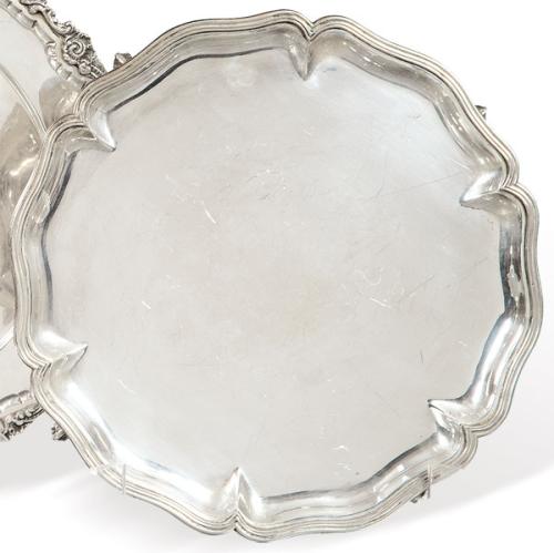  Salvilla de plata española punzonada 1ª Ley de Pasgorcy.