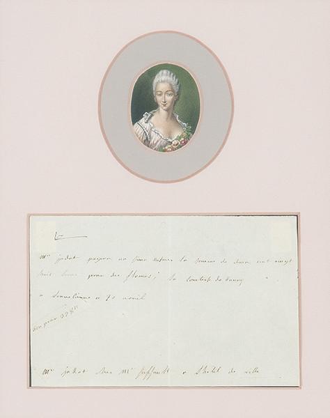 MADAME DU BARRY - Carta autógrafa de la Condesa du Berry, Marie Jeanne Becu