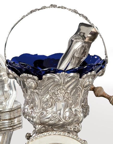  Azucarero de plata española punzonada 1ª Ley de Durán.