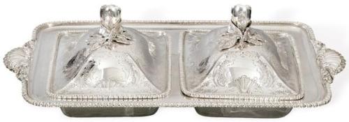  Mantenedor doble de plata portuguesa punzonada Ley 916 Oporto (1939-1984)