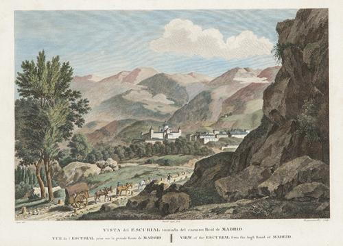JOHANN M. F. GEISSLER - Vista de El Escorial tomada desde el camino Real de Madrid