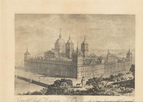 TOMÁS LÓPEZ ENGUÍDANOS - Vista del Real Monasterio desde el Alto del Romeral