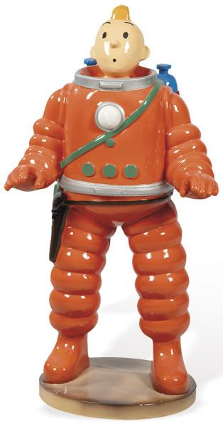  Tintín Astronauta en resina.