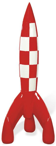  Cohete de Tintin de resina.
