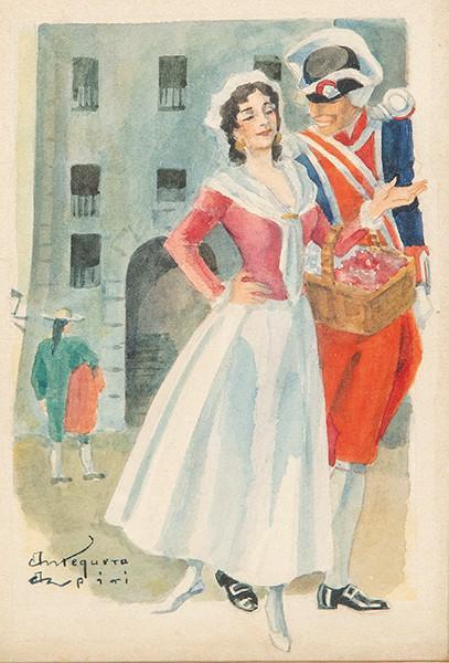  PEDRO ANTEQUERA AZPIRI - Escena galante