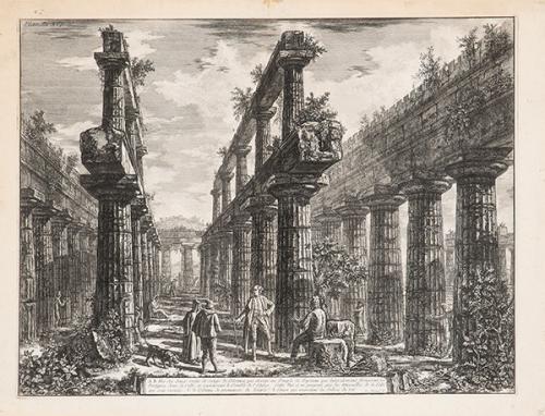 FRANCESCO PIRANESI - Uve des deux restes an Temple de Neptune