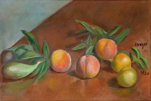 JOAQUIN SUNYER - Melocotones, peras y ciruelas