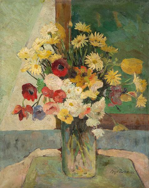 ÁNGEL ZARRAGA - Jarrón con flores