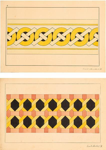  JUGENDSTIL - Diseños geométricos para cenefas