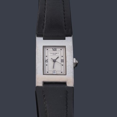 CHAUMET de caballero con caja en acero.