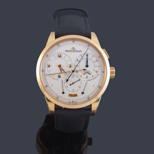 JAEGER-LE COULTRE Duomètre ref. 600.2.28 S - Q6012420 de caballero con caja en oro rosa de 18 K.