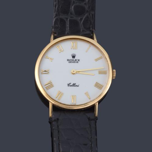 ROLEX Cellini ref. 4112 nº W042264 de caballero con caja en oro amarillo de 18 K.