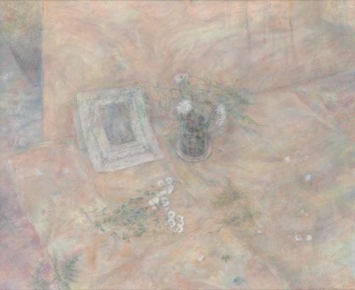  DAMIA JAUME - Interior con cuadro y flores